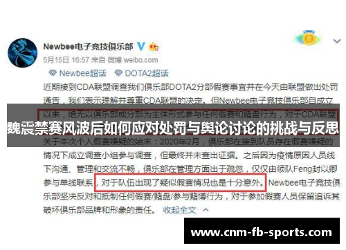 魏震禁赛风波后如何应对处罚与舆论讨论的挑战与反思