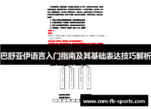 巴舒亚伊语言入门指南及其基础表达技巧解析