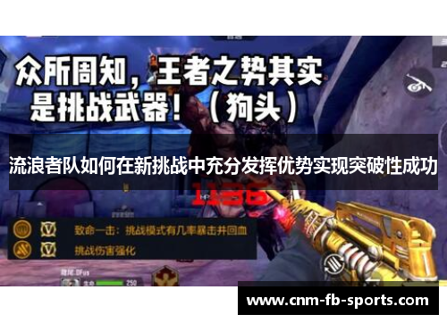 流浪者队如何在新挑战中充分发挥优势实现突破性成功